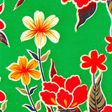 freckled sage hawaii green oilcloth swatch