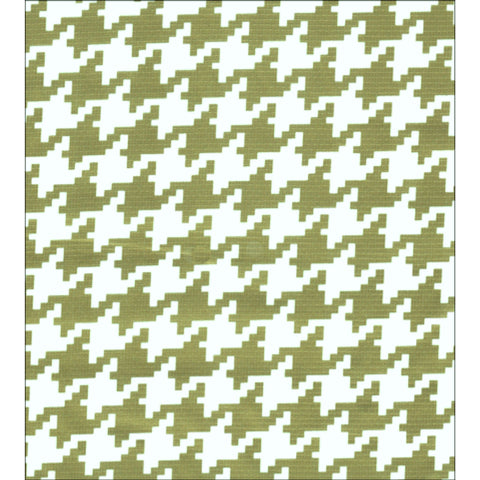 houndstooth olive green oilcloth swatch
