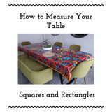 Custom Rectangular Tablecloth up to 48x102