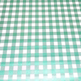 metallic mint green oilcloth swatch