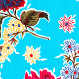 mum light blue oilcloth swatch