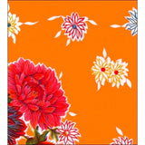 mum orange oilcloth swatch