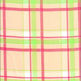 Plaid Pink and Lime Green Oilcloth Tablecloths