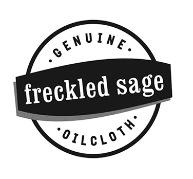 Freckled Sage Custom Oilcloth Tablecloth