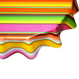 round serape pink oilcloth tablecloth