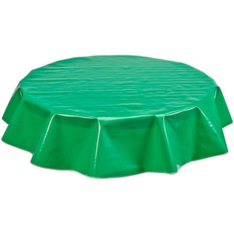 freckled sage round solid green oilcloth tablecloth