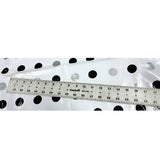 Slightly Imperfect 47" Round Big Dot Silver and Black Oilcloth Tablecloths