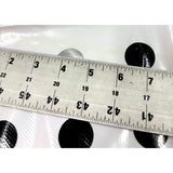 Slightly Imperfect 47" Round Big Dot Silver and Black Oilcloth Tablecloths