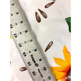 Slightly Imperfect 79" Round Sunflower Oilcloth Tablecloth