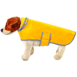 solid yellow oilcloth doggie raincoat