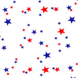 Round Stars Red, White, and Navy Blue Oilcloth Tablecloths
