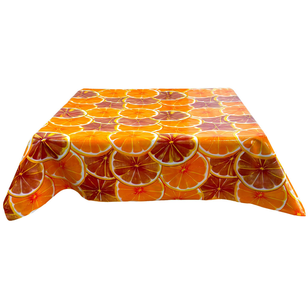 citrus blood orange oilcloth tablecloth