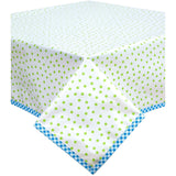 Dot Lime Green Oilcloth Tablecloths
