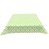 square equestrian chain lime green oilcloth tablecloth