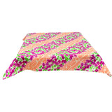 Santorini Flora Salmon Oilcloth Tablecloths