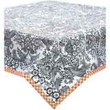 Toile Black Oilcloth Tablecloths