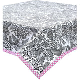 Toile Black Oilcloth Tablecloths