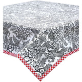 Toile Black Oilcloth Tablecloths