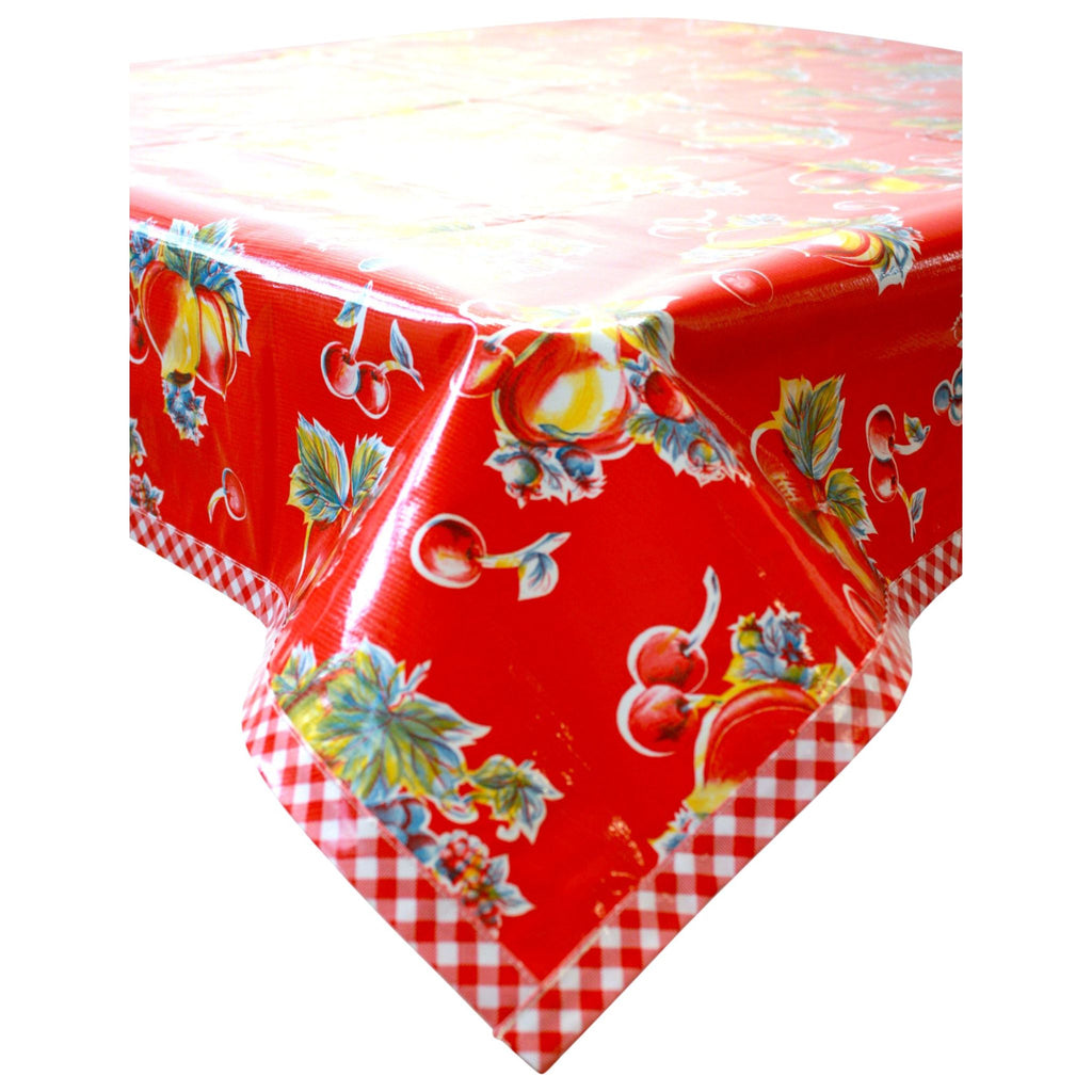 Retro Red Oilcloth Tablecloths