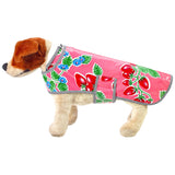 strawberry pink oilcloth doggie raincoat