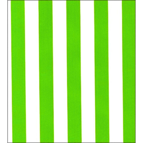 freckled sage stripe lime green oilcloth swatch
