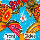 sugarcane blue oilcloth lunch bag