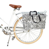 toile black bike basket tote