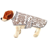 toile brown oilcloth doggie raincoat