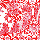 toile red oilcloth swatch