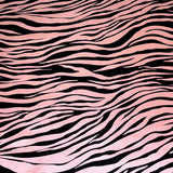 freckled sage zebra black and metallic pink oilcloth swatch