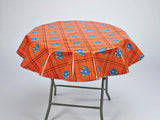 freckledsage.com orange bouquet round tablecloth
