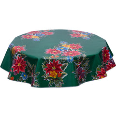 Christmas Poinsettia Tablecloths