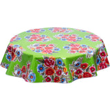 FreckledSage.com Flower bunch on lime Round Tablecloth