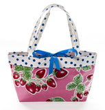 Freckled Sage Oilcloth Handbag Strawberry Pink