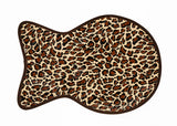 Freckled Sage Oilcloth Reversible Cat Mat Leopard