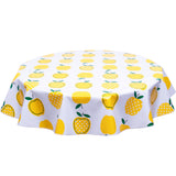 FreckledSage.com Round Tablecloth Apples and dots Yellow