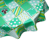 FreckledSage.com Patchwork Green Round tablecloth
