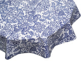 Round tablecloth Toile Blue