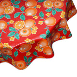 FreckledSage.com Round Tablecloth Oranges on Red