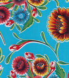 Freckled Sage Oilcloth Swatch Bloom Light blue