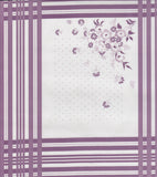 Freckled Sage Oilcloth Swatch Purple Cornflower