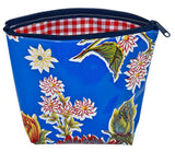 Freckled Sage Oilcloth Mum Blue Cosmetic Bag