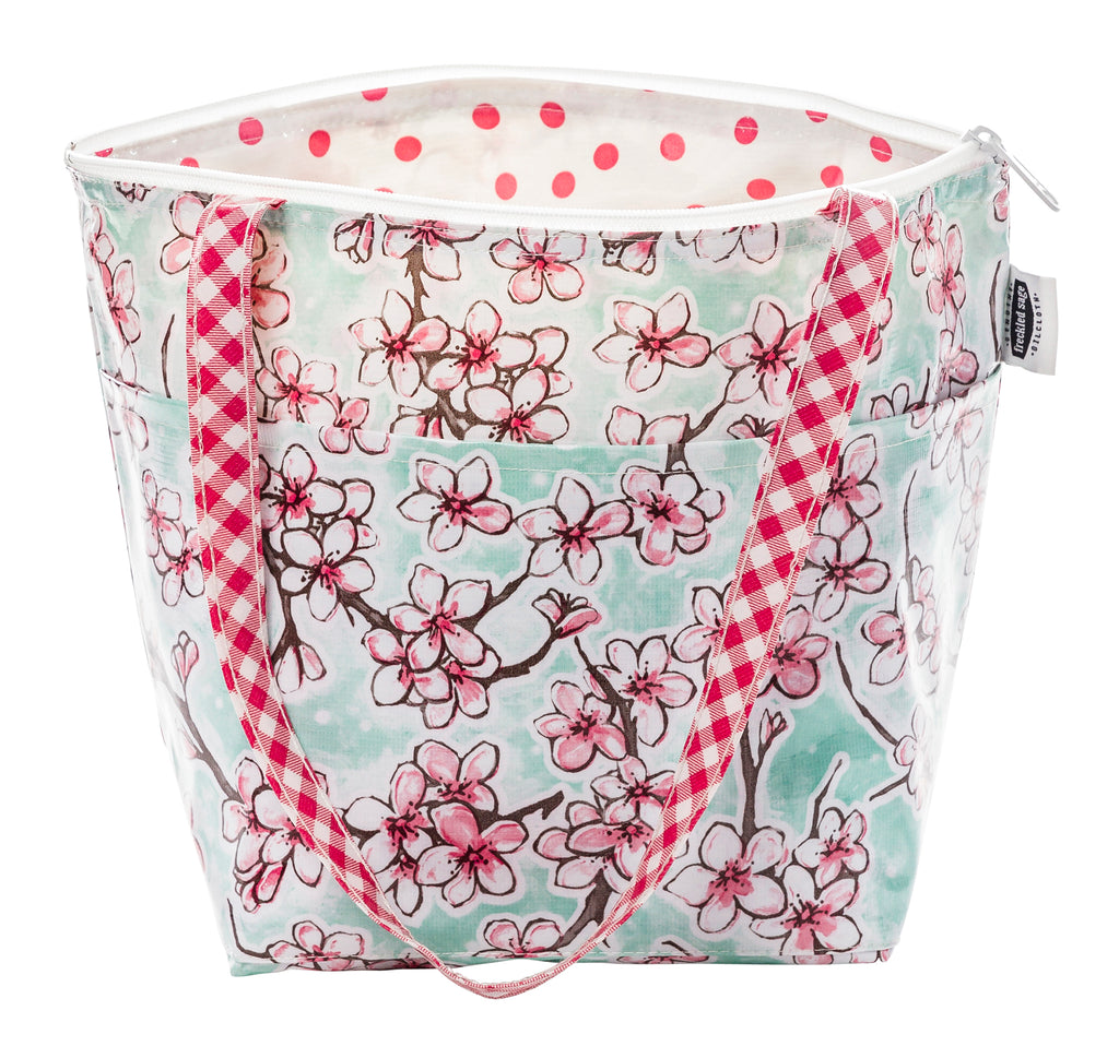 Freckled Sage Insulated Thermal Lunch Bag Cherry Blossom Aqua