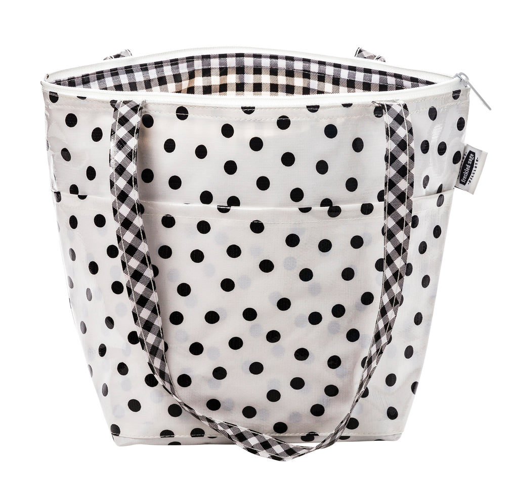 Freckled Sage Insulated Thermal Lunch Bag Dot Black 