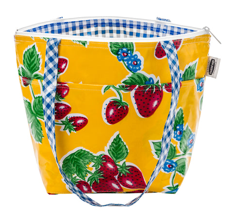 Freckled Sage Insulated Thermal Lunch Bag Strawberry Yellow