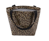 Freckled Sage Oilcloth Thermal Tote Bag Leopard