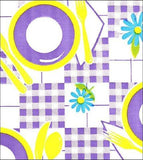Picnic Purple and Yellow Oilcloth Tablecloth