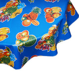 FreckledSage.com Round tablecloth tropical Fruit blue