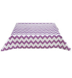 Freckled Sage Oilcloth Tablecloth Chevron Purple