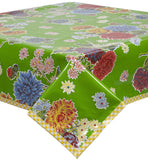 Freckled Sage Oilcloth Tablecloth Mum Green